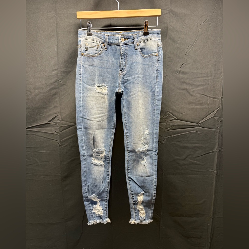 KanCan Light Blue Skinny Jeans sz 7 (10ax) - Picture 3 of 6